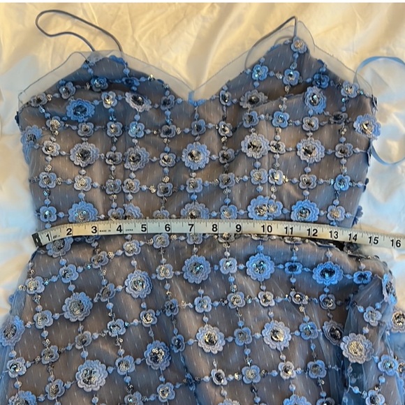 Aidan Mattox sparkly blue dress - Picture 4 of 5